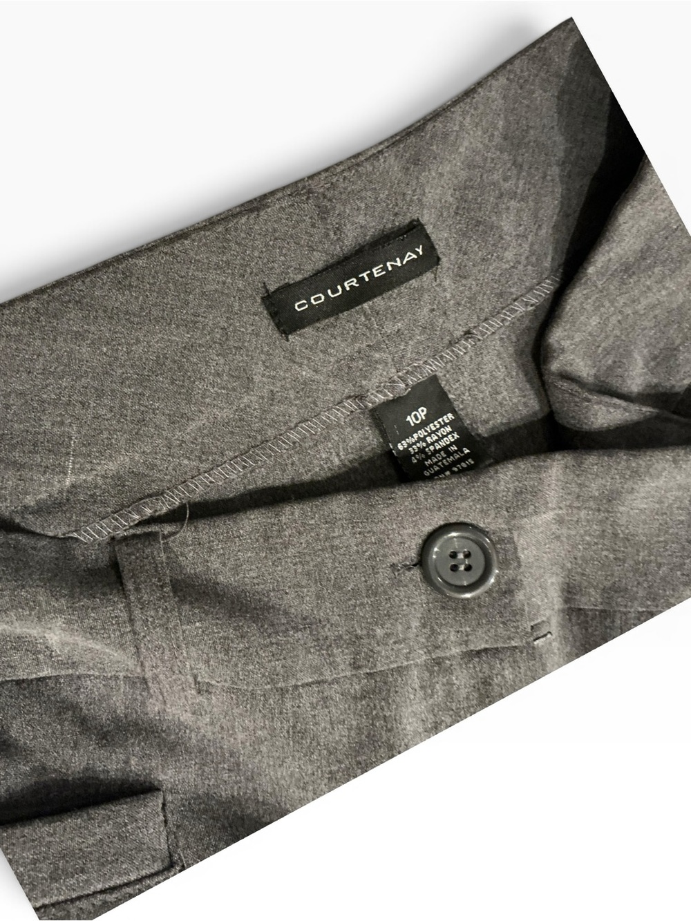 Courtenay Petite Gray Dress Pants Size 10P